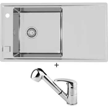 Nerezový dřez Nerezový dřez SET Alveus STRICTO 20 nerez + Alveus OAZA chrom
