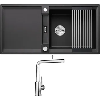 Granitový dřez Granitový dřez SET Blanco ADIRA XL 6 S antracit s excentrem 527618 + Blanco MILA chrom 519414