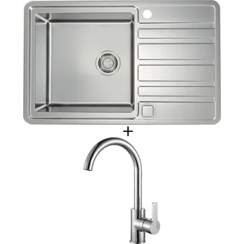 Nerezový dřez Nerezový dřez SET Alveus RANDO 30 nerez + Alveus TONIA chrom