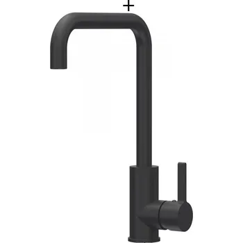 Granitový dřez Dřez pod desku SET Elleci QUADRA 102 UM černá edice + Elleci DRIVE G40 full black