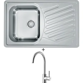 Nerezový dřez Nerezový dřez SET Alveus ELEGANT 30 tkaná struktura + Alveus ROXA chrom