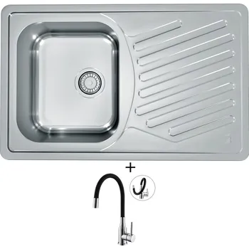 Nerezový dřez Nerezový dřez SET Alveus ELEGANT 30 nerez + Alveus MINTAS chrom/černá