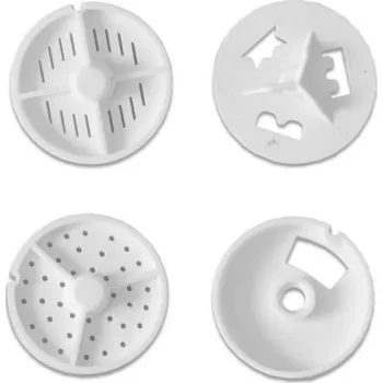 Příslušenství k mlýnku AJS Sada sítek na sušenky a těstoviny pro mlýnky Zelmer s komorou č.5, 4ks