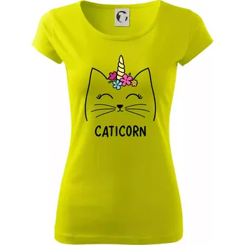 Caticorn - Dámské triko Pure - XS ( Limetková )