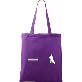 Nákupní taška Floorball sport - Taška bavlněná - 42 x 38 cm ( Fialová )