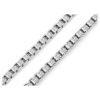 Řetízek Pánský řetízek / řetěz z nerezové oceli silnější - 1 ks - stříbrná