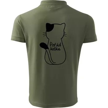Pánská košile Pořád kočka - Polokošile pánská Pique Polo 203 - 4XL ( Khaki )