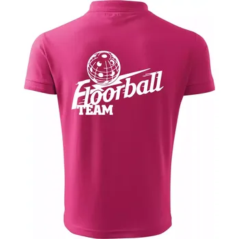 Pánská košile Florbal team - Polokošile pánská Pique Polo 203 - 4XL ( Purpurová )