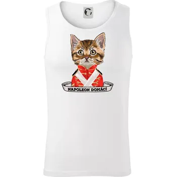 Napoleon domácí kočka - Tílko pánské Core - M ( Bílá )