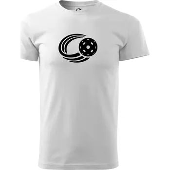 Pánské tričko Florbal míček - Triko extra velké (5-8XL) - 6XL ( Bílá )