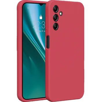 Pouzdro na mobilní telefon Silikonový kryt Etteri pro Samsung Galaxy A14 malinový