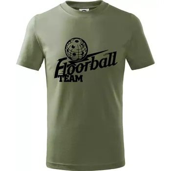 Dětská móda Florbal team - Tričko dětské bavlněné - 104-110cm / 3-4 roky ( Khaki )