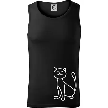 Pánské termoprádlo Kočka kouká - Tílko pánské Core - L ( Černá )