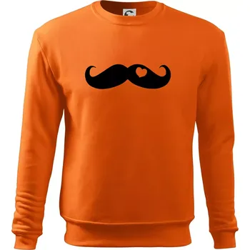 Pánská mikina Mustache love - Mikina Essential pánská - L ( Oranžová )