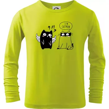 Chlapecké oblečení Catman - Triko dětské Long Sleeve - 122 cm/6 let ( Limetková )