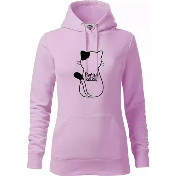 Dámská mikina Pořád kočka - Mikina dámská Cape s kapucí - XS ( Orchid )