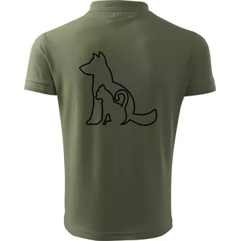 Pánská košile Kočkopes - Polokošile pánská Pique Polo 203 - 3XL ( Khaki )