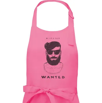 Kuchyňská zástěra Hipster wanted - Dámská zástěra na vaření - Univerzální velikost ( Růžová )