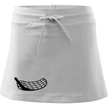 Dámská sukně Florbalová čepel - Sportovní sukně - two in one - M ( Bílá )
