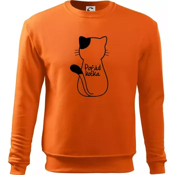 Pánská mikina Pořád kočka - Mikina Essential pánská - XL ( Oranžová )