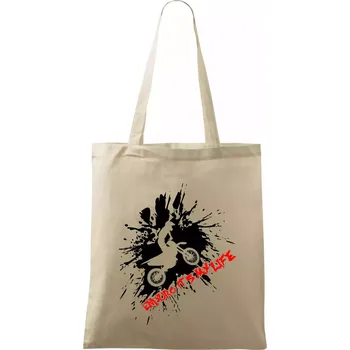 Enduro its my life - Taška bavlněná - 42 x 38 cm ( Naturální )