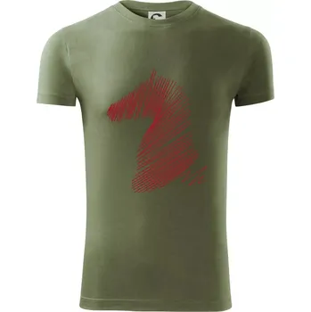 Pánské oblečení Kůň linky - Viper FIT - Pánské zůžené tričko - XL ( Khaki )