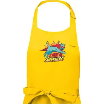 Kuchyňská zástěra Kočka I am a Superhero - Dámská zástěra na vaření - Univerzální velikost ( Žlutá )