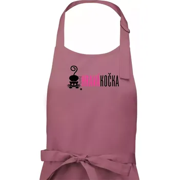 Kuchyňská zástěra Jsem hravá kočka - Dámská zástěra na vaření - Univerzální velikost ( Starorůžová )
