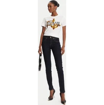 Pánské oblečení Versace Jeans Couture T-Shirt 79HAHE06 CJ00E Bílá Regular Fit XL