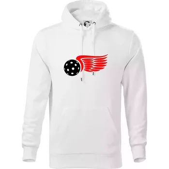 Pánská mikina Okřídlený míček - Mikina pánská Cape s kapucí - 5XL ( Bílá )