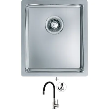 Nerezový dřez Nerezový dřez SET Alveus Quadrix 20 nerez + Alveus MINTAS nerez/černá