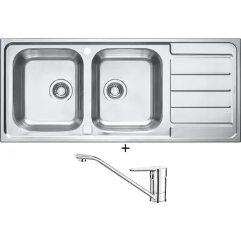 Nerezový dřez Nerezový dřez SET Alveus LINE 100 MAXIM nerez + Deante CORIO BFC 060M chrom