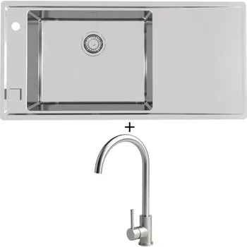 Nerezový dřez Nerezový dřez SET Alveus STRICTO 30 nerez odkap vpravo + Alveus VIOLA nerez