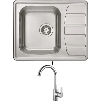 Nerezový dřez SET Alveus ZOOM 10 Maxim nerez + Alveus TONIA chrom