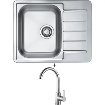 Kuchyňský dřez Nerezový dřez SET Alveus LINE 110 nerez + Alveus TONIA chrom