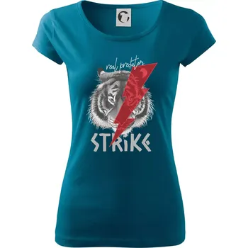 Tygr - strike - Dámské triko Pure - XS ( Petrolejová )