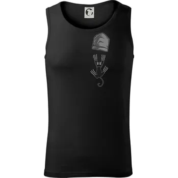 Pánské termoprádlo Kočka vypadla z kapsy - Tílko pánské Core - XL ( Černá )