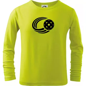 Dětská móda Florbal míček - Triko dětské Long Sleeve - 146 cm/10 let ( Limetková )