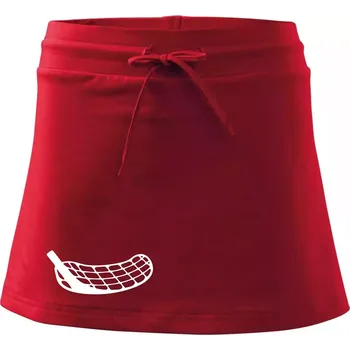 Dámská sukně Florbalová čepel - Sportovní sukně - two in one - L ( Červená )
