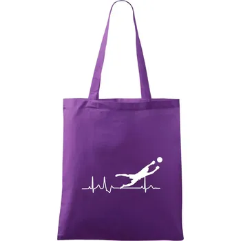 Ekg fotbal brankář - Taška bavlněná - 42 x 38 cm ( Fialová )