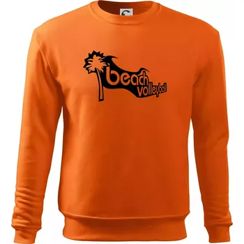Pánská mikina Beach volleyball obrys - Mikina Essential pánská - S ( Oranžová )