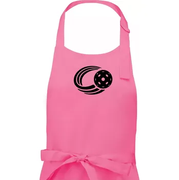 Kuchyňská zástěra Florbal míček - Pánská zástěra na vaření - Univerzální velikost ( Růžová )