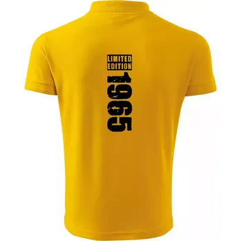 Pánská košile Limited edition 1965 pruh - Polokošile pánská Pique Polo 203 - 5XL ( Žlutá )
