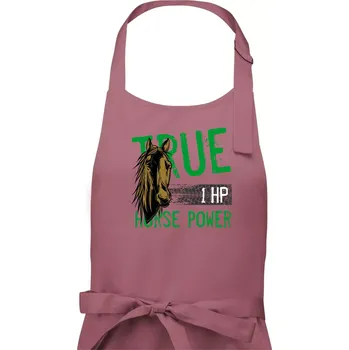 Kuchyňská zástěra True Horse Power 1 HP - Dámská zástěra na vaření - Univerzální velikost ( Starorůžová )
