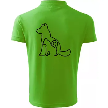 Pánská košile Kočkopes - Polokošile pánská Pique Polo 203 - 5XL ( Apple Green )