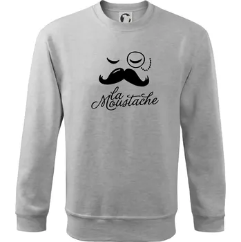 Chlapecké tričko La Mustache - Mikina Essential dětská - 158 cm/12 let ( Světlešedý Melír )