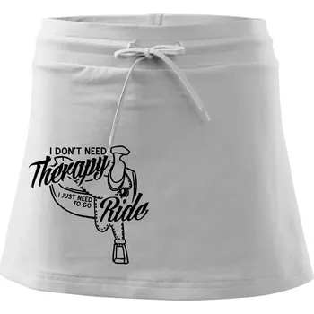 Dámská sukně I don't Therapy Ride - jezdkyně - Sportovní sukně - two in one - S ( Bílá )