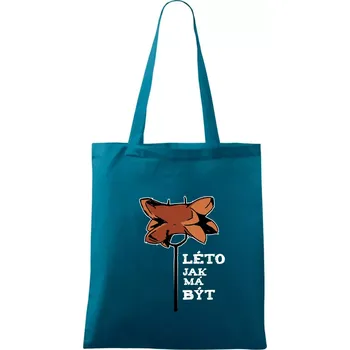 Léto jak má být - Taška bavlněná - 42 x 38 cm ( Petrolejová )