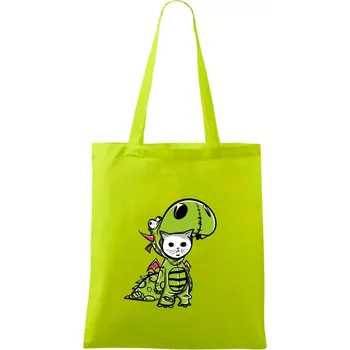 Kočkosaurus Rex - Taška bavlněná - 42 x 38 cm ( Limetková )