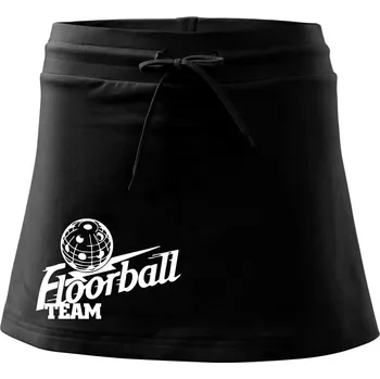 Dámská sukně Florbal team - Sportovní sukně - two in one - M ( Černá )